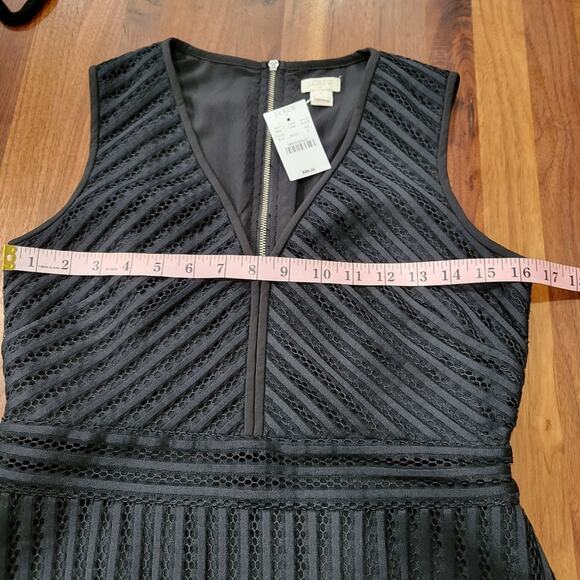 NWT J. Crew Striped Eyelet Dress F1979 Size 0 - Picture 9 of 10